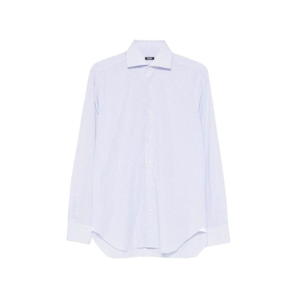 Barba Men Camicia Microquadretto 100 Cotone